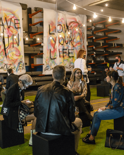 Foto conviviale all'evento